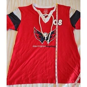 Washington Capitals Child Kid Red Hockey SS Shirt #08 Size Small 4/6 Ovechkin